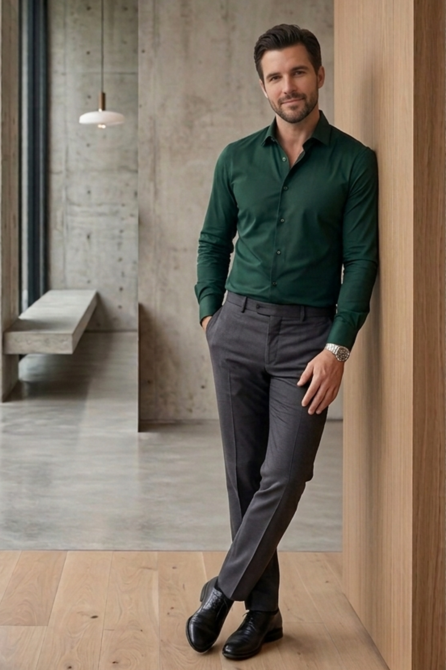 Green Formal shirt