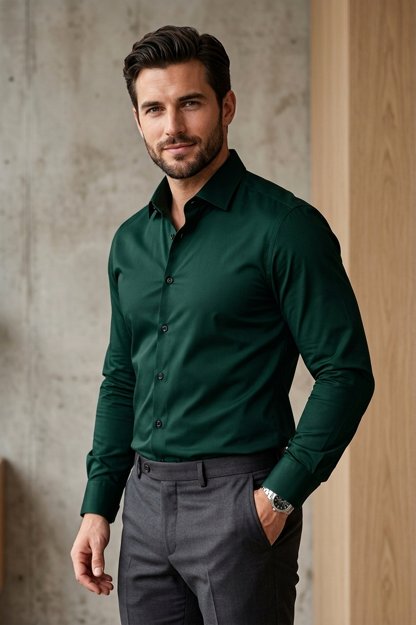 Green Formal shirt