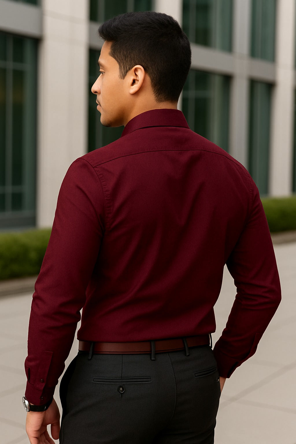Maroon Formal shirt