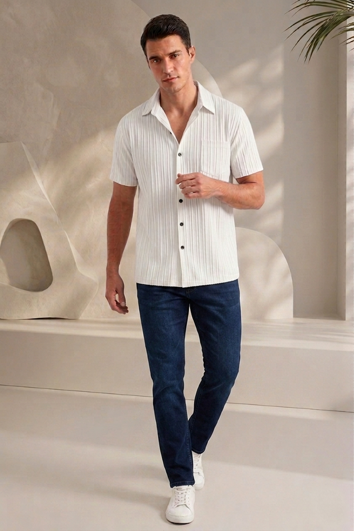 White Formal Shirt Popcorn AND Sugarcane